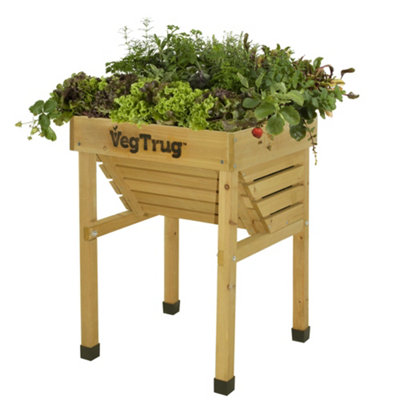 VegTrug Kids Natrual Planter Cedar Wood, Raised bed planter