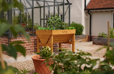 VegTrug Small Classic Raised Wooden Planter FSC Cedar Natural 1034mm x 760mm x 800mm