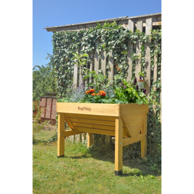 VegTrug Small Classic Raised Wooden Planter FSC Cedar Natural 1034mm x 760mm x 800mm