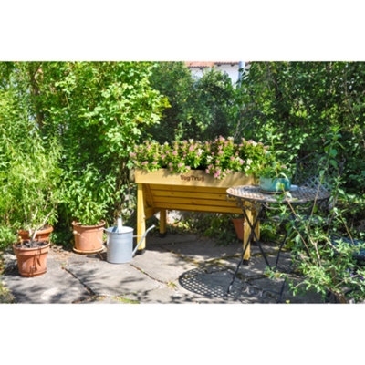 VegTrug Small Classic Raised Wooden Planter FSC Cedar Natural 1034mm x 760mm x 800mm
