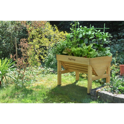 VegTrug Small Classic Raised Wooden Planter FSC Cedar Natural 1034mm x 760mm x 800mm