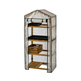 VegTrug Wooden Nursery Greenhouse - Natural