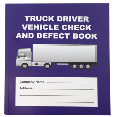 Vehicle Daily Check & Defect Book - 50 Page HGV Fault Report Booklet