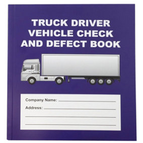 Vehicle Daily Check & Defect Book - 50 Page HGV Fault Report Booklet