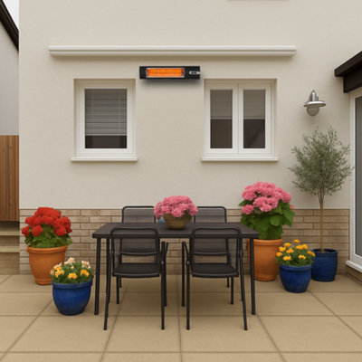 Veito Space S2500 Black - 2500W Carbon Infrared Heater IP44 ...