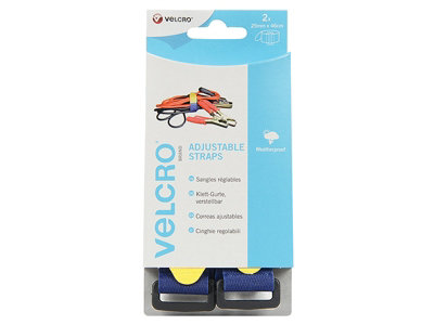 VELCRO Brand 60328 VELCRO Brand Adjustable Straps (2) 25mm x 46cm Blue VEL60328