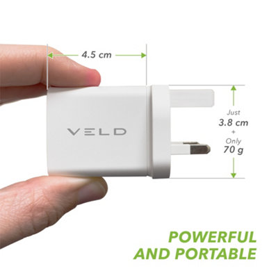 VELD Super Fast 2 Port Wall Charger - 30W