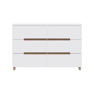 Veloce 6 Drawer White Gloss Chest Of Drawers Fast Click Assembly