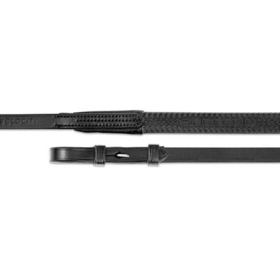 Velociti Gara Leather Tyre Horse Reins Black (48in x 0.6in) Price Comparisons | Compare The Build