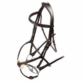 Velociti Leather Horse Grackle Bridle Havana (X Full)