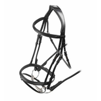 Velociti Raised Flash Leather Horse Bridle Black (Pony) Price Comparisons | Compare The Build