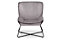 Velvet Accent Chair and Stool - Grey