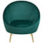 Velvet Accent Chair Emerald Green LANGA