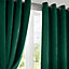 Velvet Blackout 46" x 54" Green (Ring Top Curtains) Pair