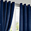 Velvet Blackout 66" x 54" Navy (Ring Top Curtains) Pair