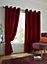 Velvet Blackout 66" x 90" Red (Ring Top Curtains)Pair