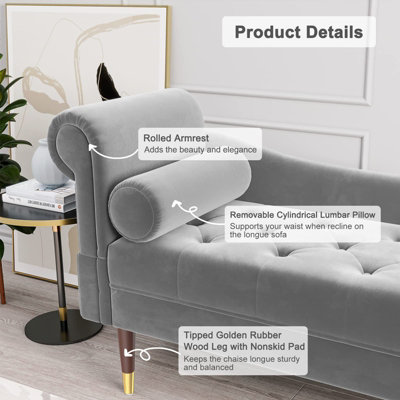 Backless chaise lounge sofa new arrivals