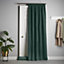 Velvet Chenille Door Curtain Green (Taped)