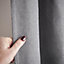 Velvet Chenille Door Curtain Slate (Ring)