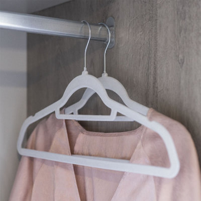 Velvet Coat Hangers Grey - Pack of 50