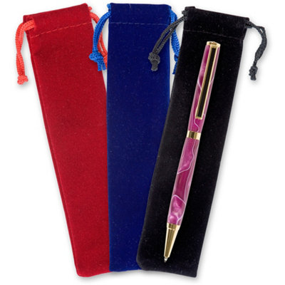 Velvet Drawstring Pen Cases (Pkt 3)