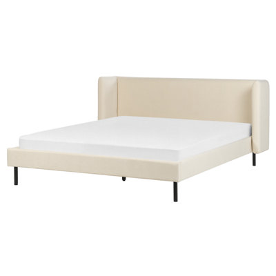 Velvet EU King Size Bed Beige ARETTE