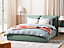 Velvet EU King Size Ottoman Bed Green BAJONNA