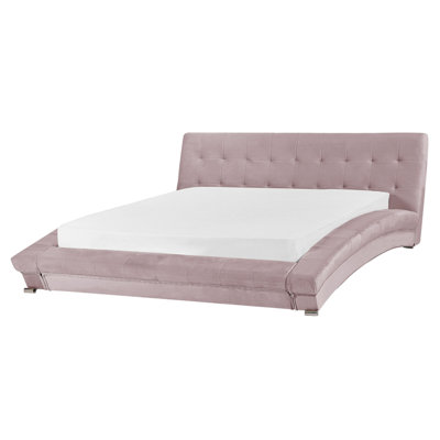 Velvet EU King Size Waterbed Pink LILLE | DIY at B&Q