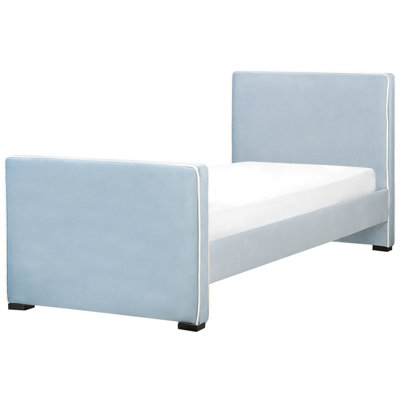 Velvet EU Single Size Bed Blue TEENIE