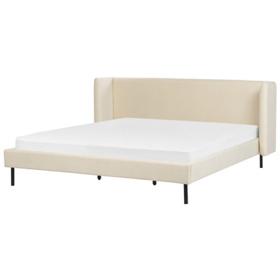 Velvet EU Super King Size Bed Beige ARETTE