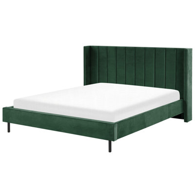 Velvet EU Super King Size Bed Green VILLETTE