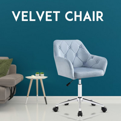 Ergonomic velvet deals chair