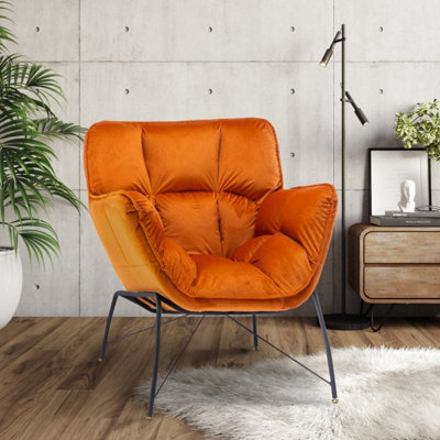 Velvet Orange Eliana Accent Chair