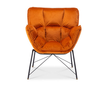 Velvet Orange Eliana Accent Chair