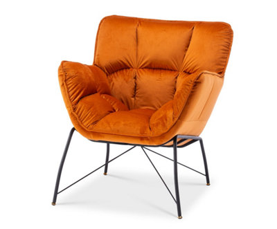 Velvet Orange Eliana Accent Chair