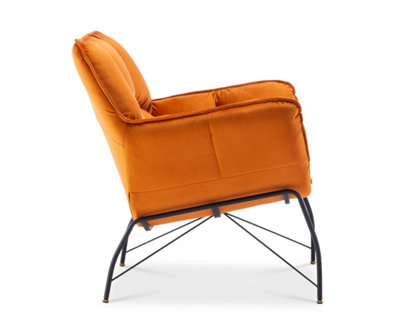 Velvet Orange Eliana Accent Chair