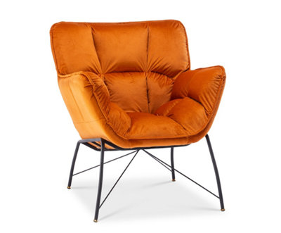 Velvet Orange Eliana Accent Chair