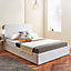 Velvet Ottoman Bed Frame Single Storage Bed Frame - No Mattress