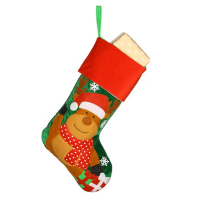 Velvet Reindeer Xmas Tree Decoration Christmas Gift Bag Christmas Stocking