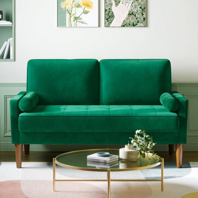 Small velvet loveseat discount