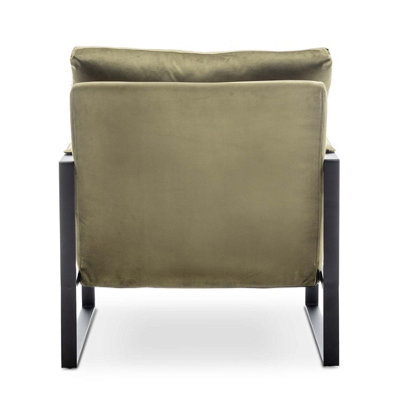 Velvet Sage Green Graziana Accent Chair