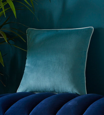 Dark teal cushion store covers