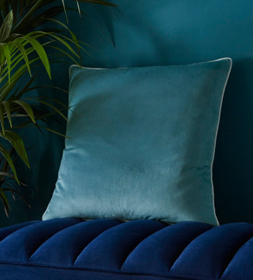 Deep teal outlet cushions