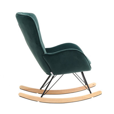 Dark green store glider chair