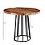 Vema Reclaimed Boat Wood And Metal Base Round Dining Table