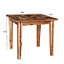 Vema Reclaimed Boat Wood Square Small Dining Table