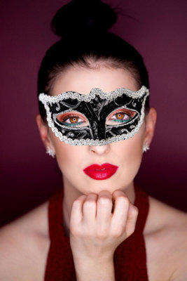 Half Face Venetian Mask Masquerade Party Fancy Dress Halloween Gift Women  Lady