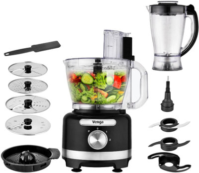 Cooks Professional G3485 Black and Silver 1000W Food Processor