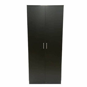VENICE 2 door black 80cm wide wardrobe