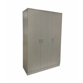 VENICE 3 door grey 120cm wide wardrobe